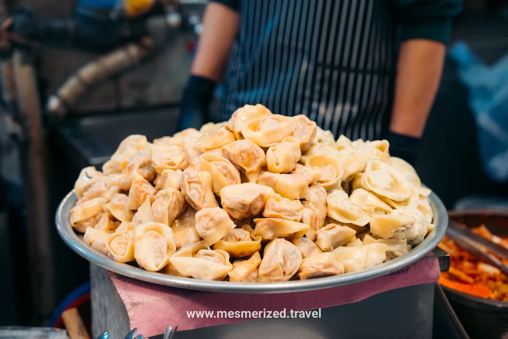 Korean dumplings filled with pork