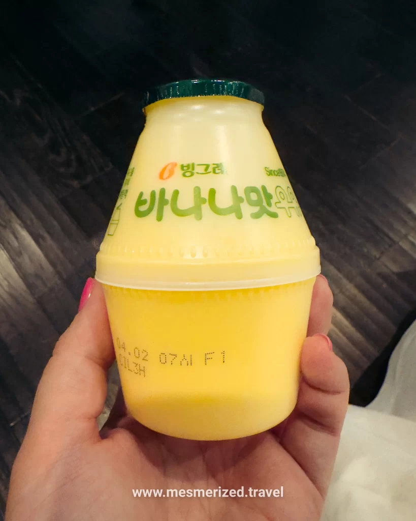 Banana milk in South Korea